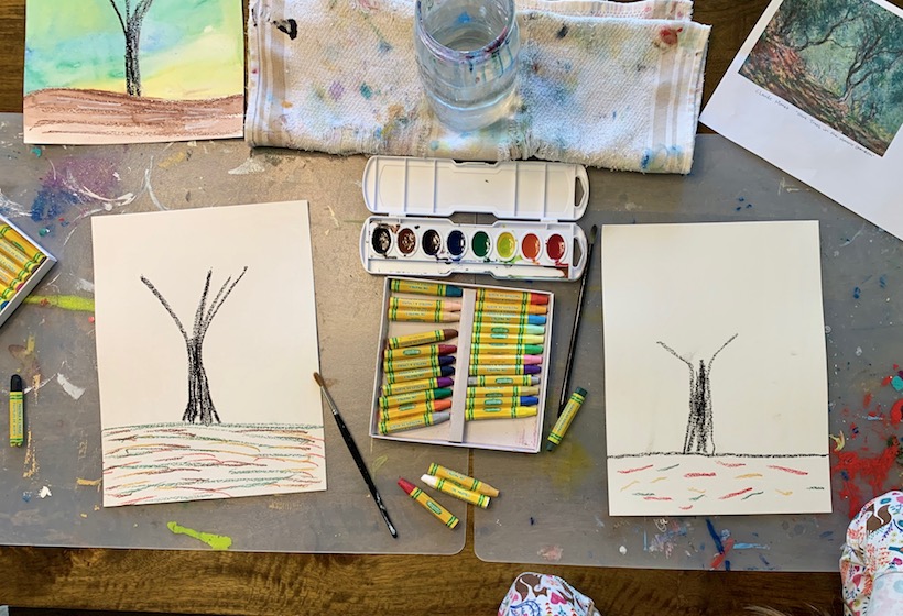 nurture your child's creativity, a monet inspired art project 