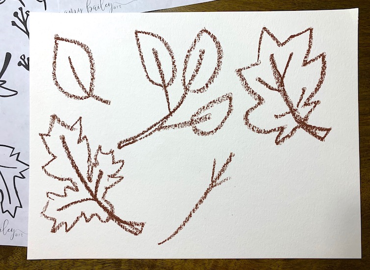 how to draw leaves 