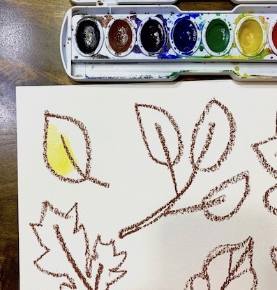 how to draw leaves project for kids