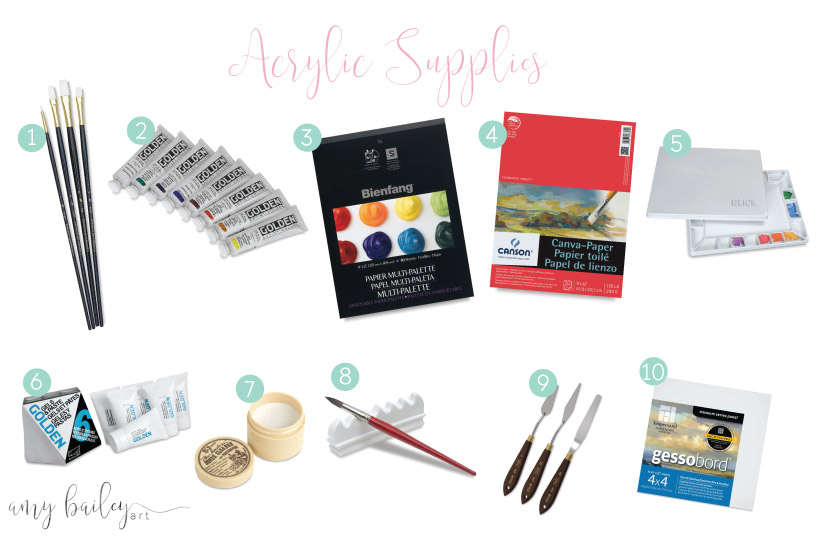 acrylic supply gifts for artists