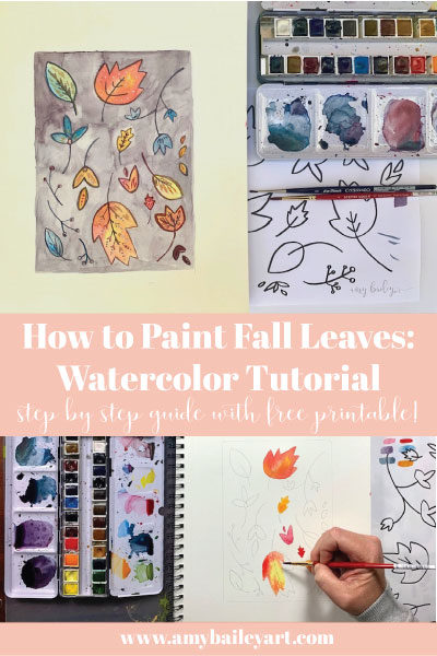 How to Paint Fall Leaves: Watercolor Tutorial