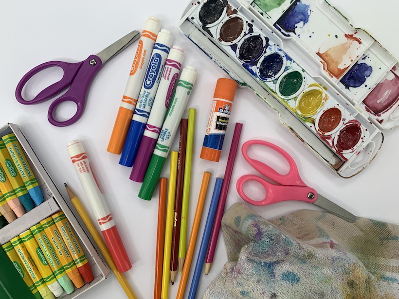 nurture your child's creativity by keeping art supplies simple