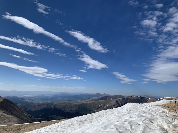 view from the top of Mount Sherman 